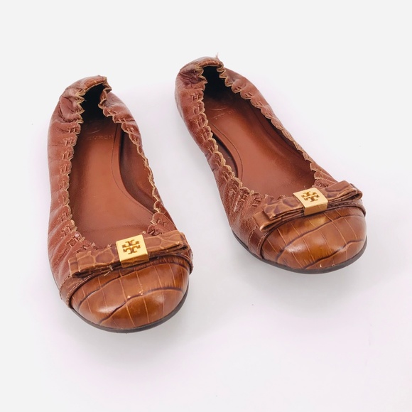 Tory Burch Shoes - Tory Burch Romy Cap Toe Ballet Flats with Bow Sz 5